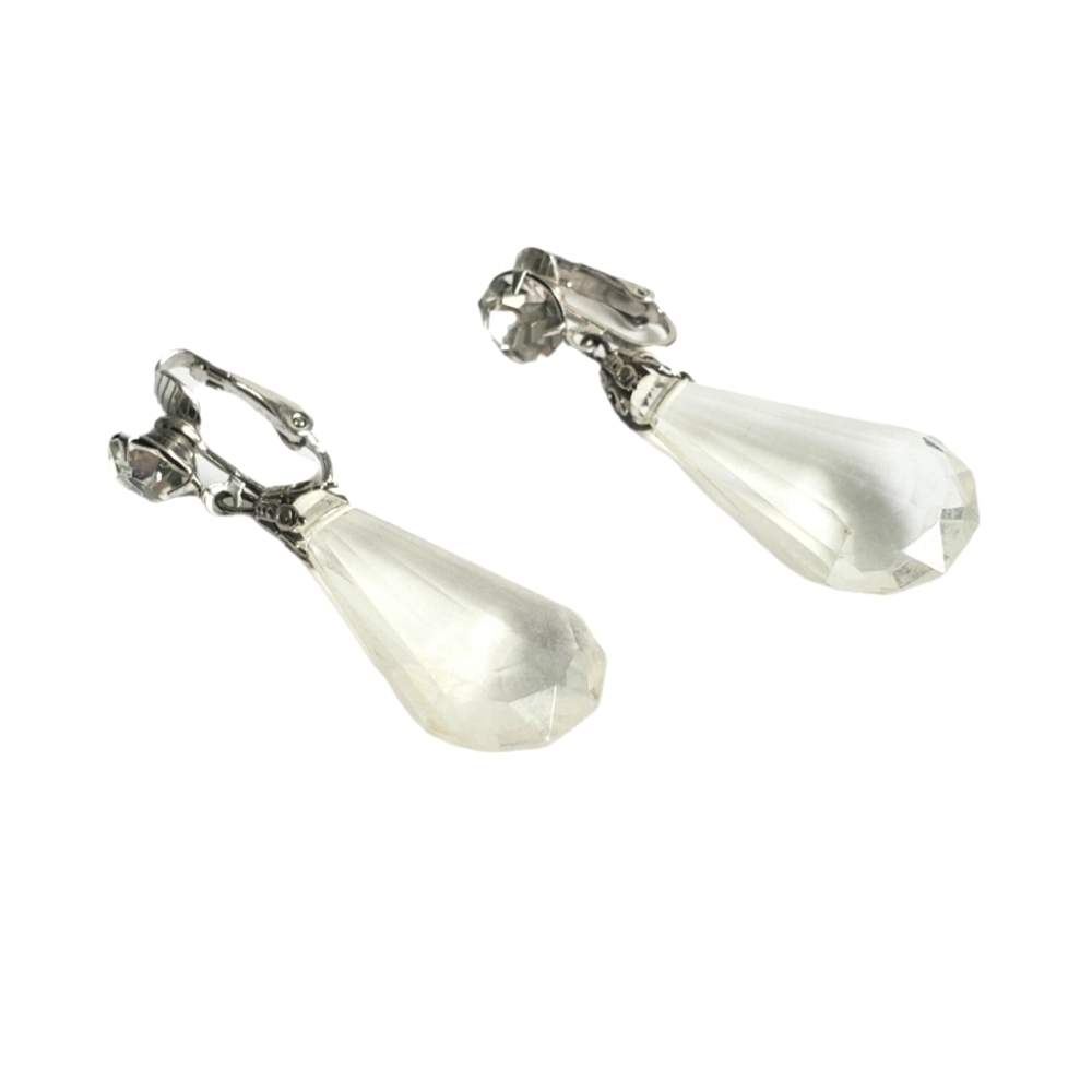 Vintage Faux Crystal Earrings‎